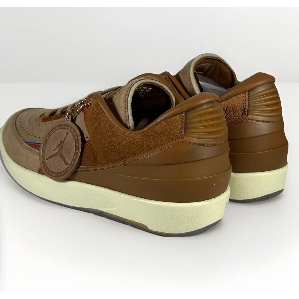 Air Jordan 2 Low 'Two 18 Detroit' Brown Rocky‎ Tan NEW men's 7.5 Nike 0227